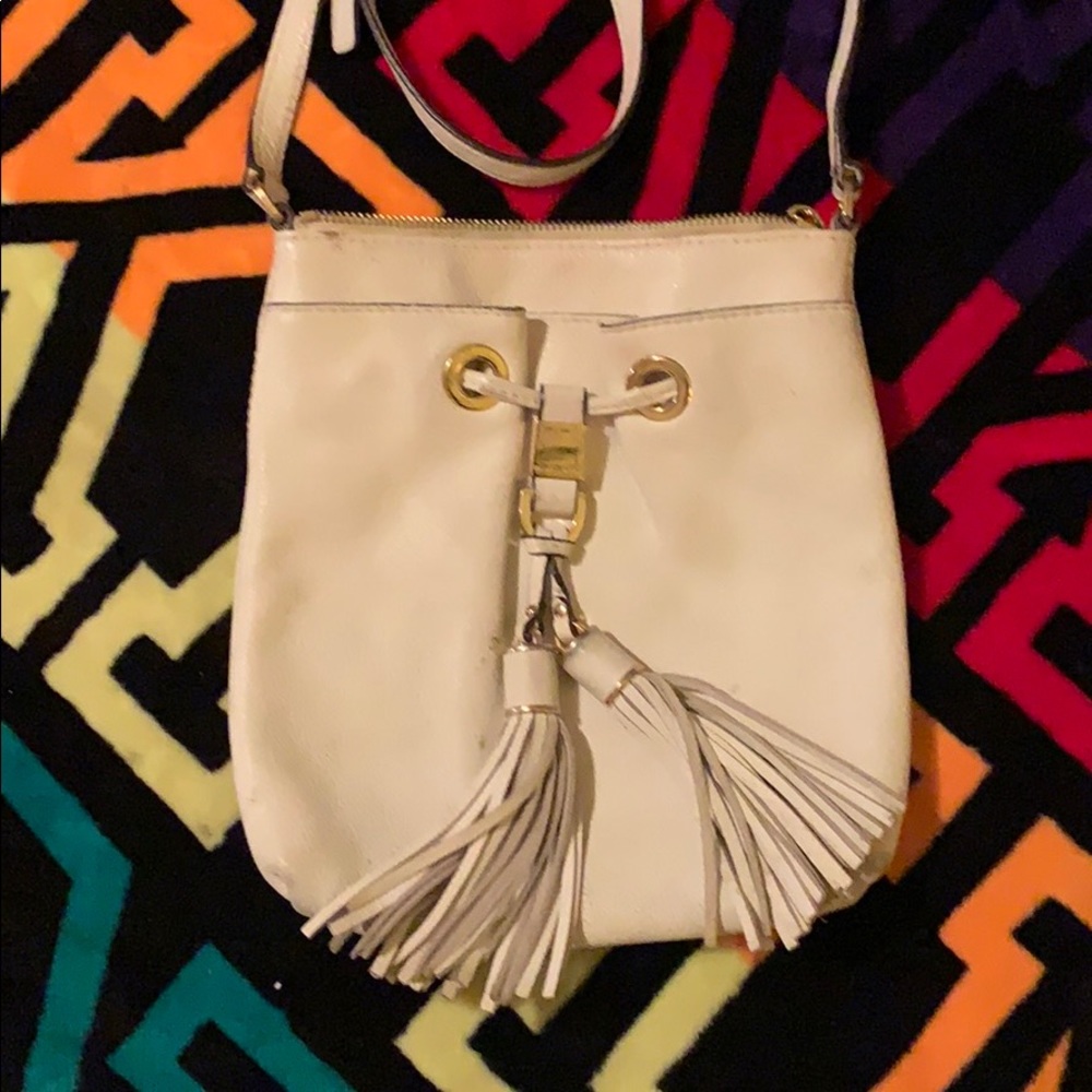 FLASH SALE TODAY ONLY-Michael Kors white pebbled l